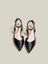 Women Black Pointed Toe Chunky Heel Pumps, Elegant Pointed Toe Formal High Heels, Fashion Peep Toe